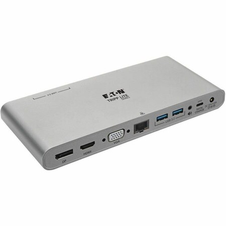 Eaton Tripp Lite Series USB-C Dock Triple Display 4K HDMI/DisplayPort VGA USB 3.x 5Gbps USB-A/C Hub U442-DOCK4-INT