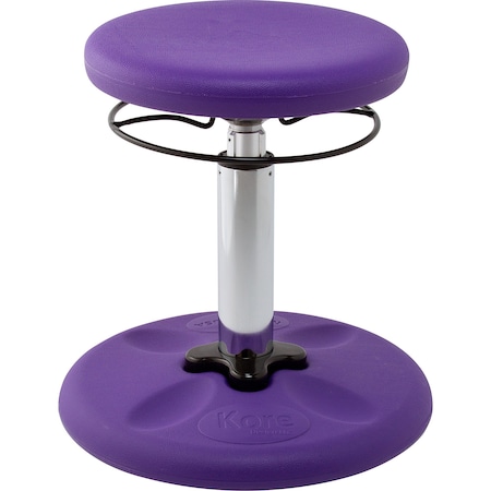 Kore Design Kids Adjustable Standard Wobble Chair for Schools, Classrooms, 14-19in tall, Active Seating, Purple 803925