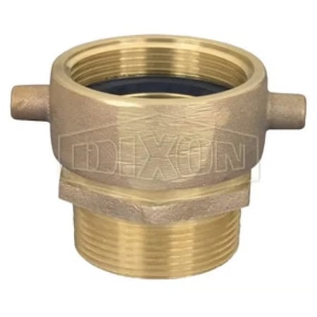 Dixon The Right Connection Pin Lug Adapter, 2-1/2 in, FNPSH x MNPT, Cast Brass, Domestic SM250S