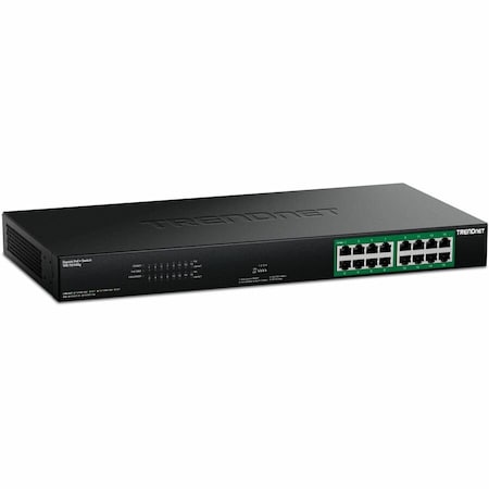 Trendnet 16-PORT GREENNET GIGABIT POE+ SWITCH (250W) TPE-TG160G TPE-TG160G
