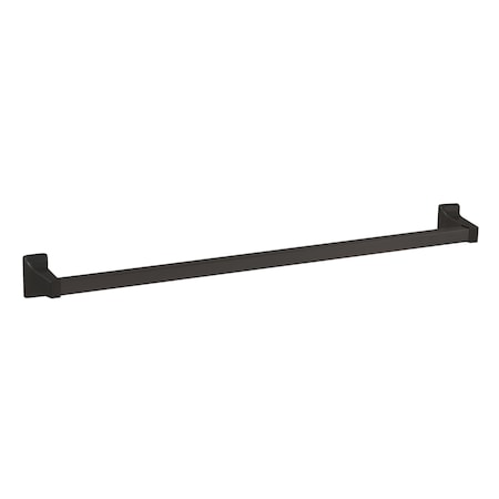 Geo 24" x 5/8" Traditional Towel Bar with 1" x 1-3/4" Base Matte Black Finish GBA-OL2434-MB