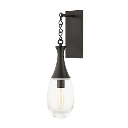 Hudson Valley Lighting Southold 1 Light Wall Sconce 5.5 In. Black Brass 3931-BBR