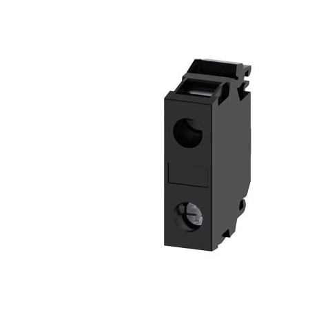 Siemens Support terminal, black, screw terminal, for front plate mounting 3SU1400-1DA10-1AA0
