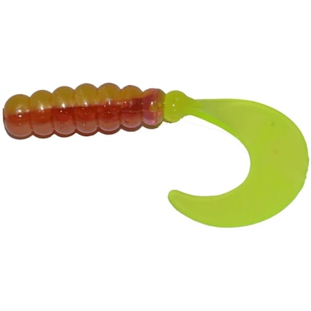 Big Bite Baits 2 in. Fat Grub, Yellow Jacket, 10PK FG210