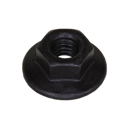 Auveco Spin Lock Nut with Serrated M6-1.0 Threads 17mm O.D., 100PK 14855