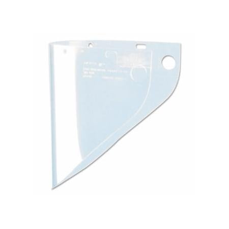 Honeywell Fibre-Metal High Performance Faceshield Window, Uncoated, Clear, Extended View, 19 in L x 9-3/4 in H, 50PK 280-4199CLBP