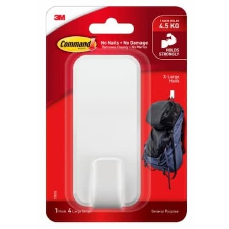 Command Extra Large Hook, 4.54 kg, White 17010-ES