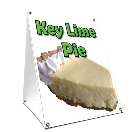 Signmission Key Lime Pie, 24 Inch x 18 Inch A-frame Yard Sign, Plastic Sign SBC-1824-Key Lime Pie