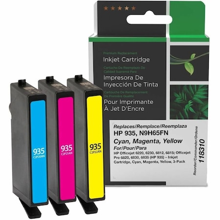 Clover Imaging Group Imaging Remanufactured Cyan, Magenta, Yellow Ink Cartridges 118310