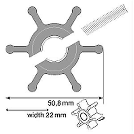 Johnson Pump Impeller Nitrile F4B Kit 09-1026B-1