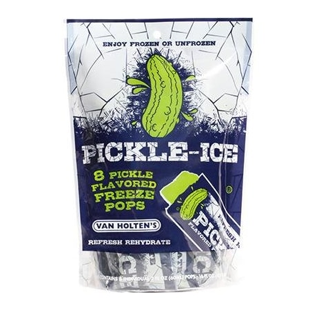 Pickle-Ice Freeze Pop, Pickle Flavored, Electrolyte Enhanced, 8 x 6PKs, 8PK 75068-8