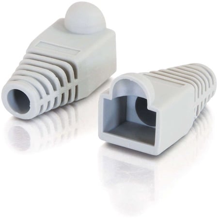 C2G RJ45 PLUG COVER 6.0MM OD GRAY 50PK TAA, 50PK 4754