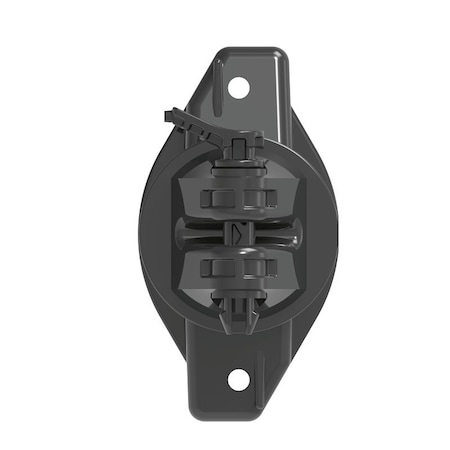 Gallagher Pin-Lock Insulator, Plastic, Black, 25PK G68704