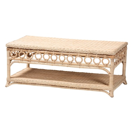 Bali & Pari Oxford Natural Rattan Coffee Table 260-14170-ZORO