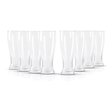 Gibson Home Callum 8 Piece 15.6 Ounce Tall Pub Glass Set in Clear 142781.08