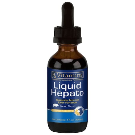 Rx Vitamins Liquid Hepato Solution, Supports Normal Liver Function, Bacon Flavor, For Dogs & Cats, 4oz 8810