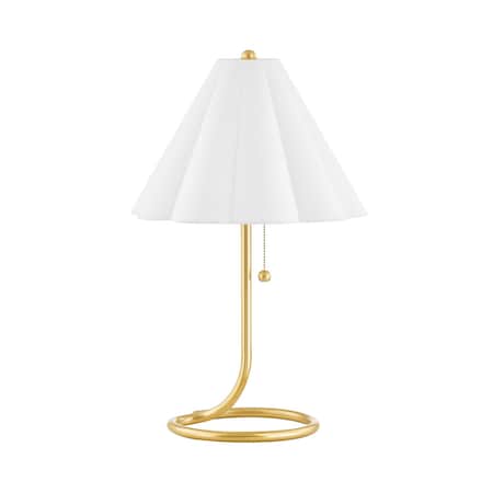 Mitzi Martha 1 Light Table Lamp 26.75 In. Aged Brass HL653201-AGB