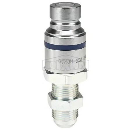 Dixon DQC HT Flushface Male Bulkhead Plug, 7/8-14 Nominal, Male JIC BH, Steel HT4JB5