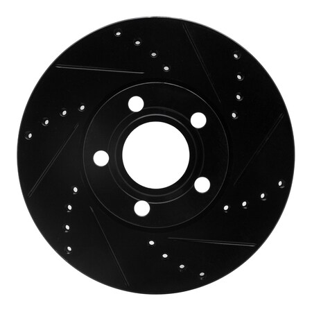 Dynamic Friction Co DFC Brake Rotor - Drilled and Slotted - Black 633-73041R