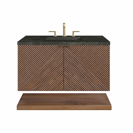 James Martin Vanities Marcello 36" Single Vanity, Chestnut, w/ 3 CM Phantome Eclos Top D200-V36-CSN-3PHT
