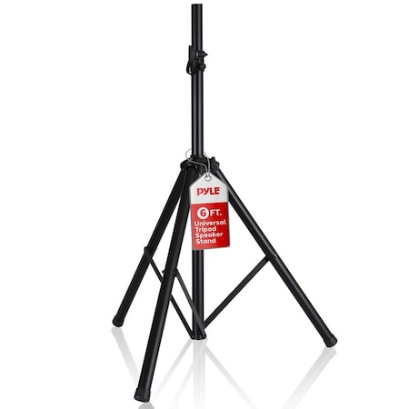 Pyle Universal Speaker Stand Mount Holder Heavy Duty Tripod w/ Adjustable Height from 40 in to 71 in and PSTND2