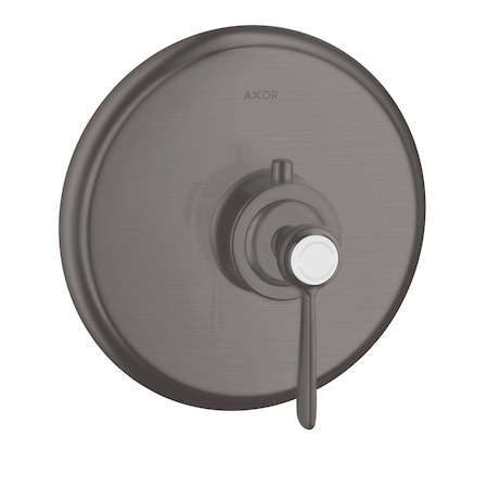 Axor Montreux Thermostatic Trim HighFlow with Lever Handle in Brushed Black Chrome 16824341