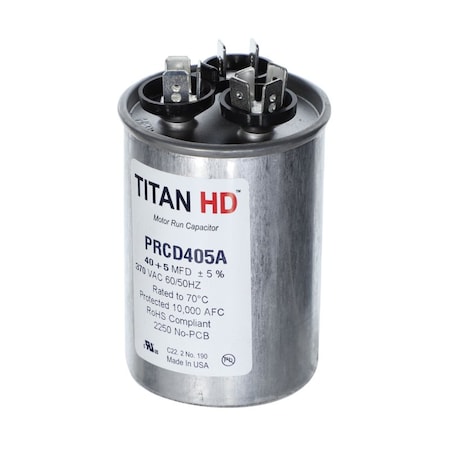 Diversitech TITAN HD 40+5MFD, 370V, ROUND PRCD405A