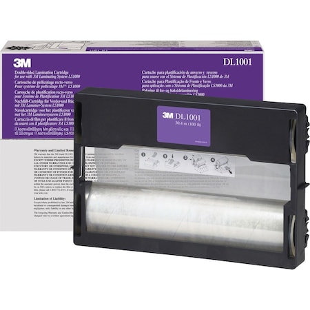 3M Refill for LS1000 Laminating Machines, 5.6 mil, 12x100 ft, Gloss Clear DL1001