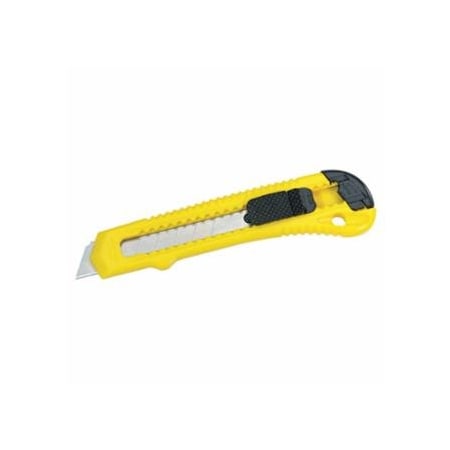 Stanley Retractable Pocket Cutter, 6 in L, Snap-Off, Carbon Steel, Yellow, 30PK 680-10-143P