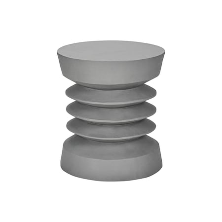 Monarch Specialties Accent Table 25"h, Indoor or Outdoor, Side Table, Nightstand, Round, Grey, Contemporary I 4152