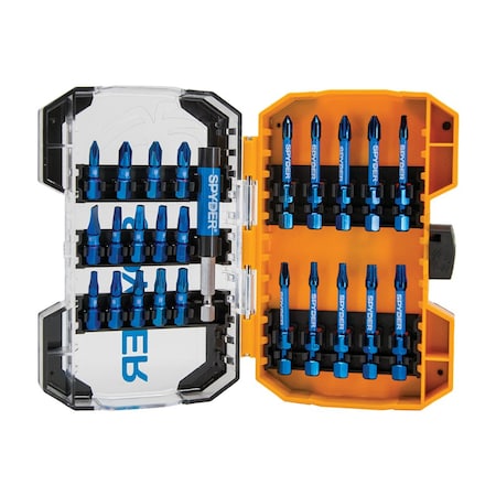 Spyder Mach-Blue 25-pc Impact Bit Set 19029