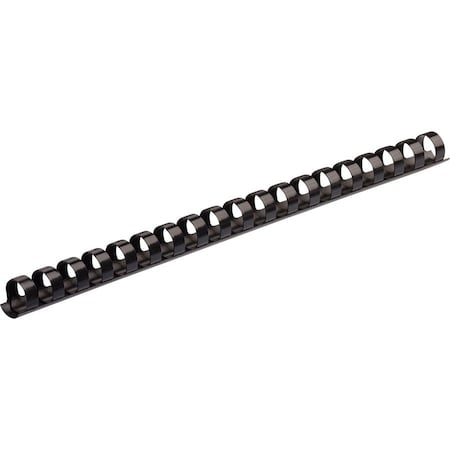 Fellowes BINDING COMBS PLASTIC - BLACK 1/2IN 100P 52326
