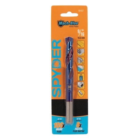 Spyder 9/16-Inch Tri-Flat Shank S&D Drill Bit 19157