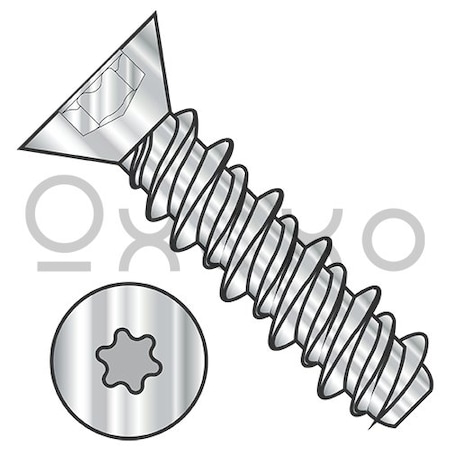 8-18X3/4 6 Lobe Flat High Low Screw Fully Threaded 18 8 Stainless Steel, 5000PK