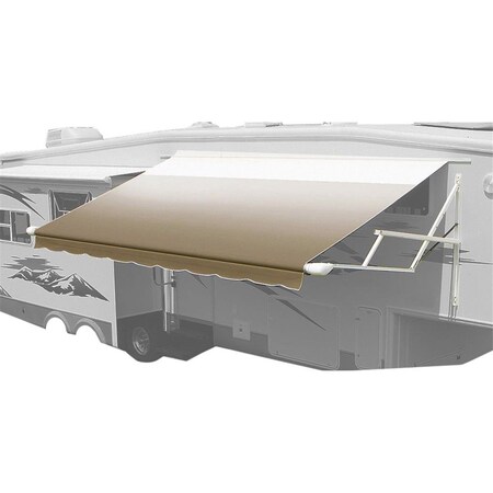 Whole-In-One 15-2 ft. Awning Replacement Fabric-White WH1804210