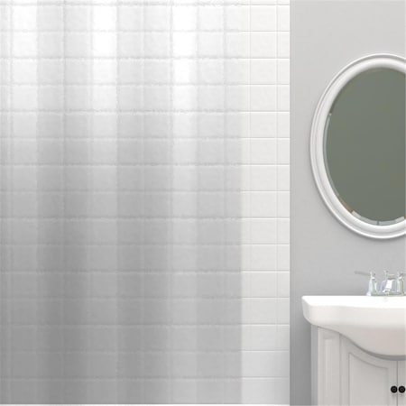 Zenna Home 72 x 70 in. Clear Solid Shower Curtain Liner 4784773