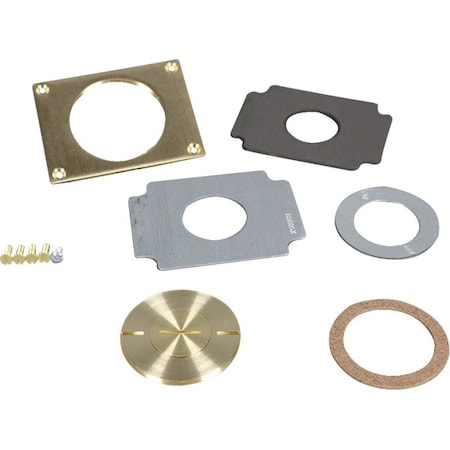 Wiremold Communications Cover Plate, Brown, Brass 829CK-1