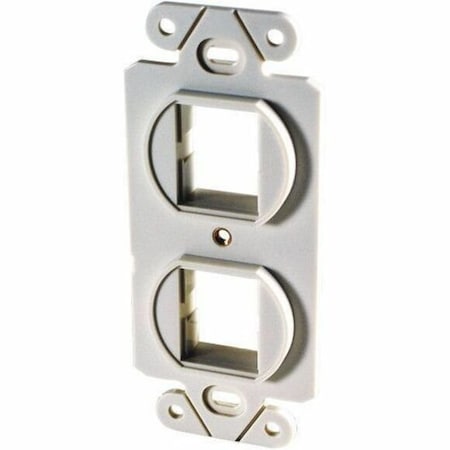 Ortronics 2-PORT FLUSH MOUNT UNLOADED, 106-TYPE TRACJACK, FOG WHITE 40800017