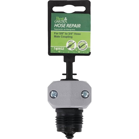 Best Garden 5/8'' or 3/4'' Male Poly Hose End Mender Hose Coupling 39019