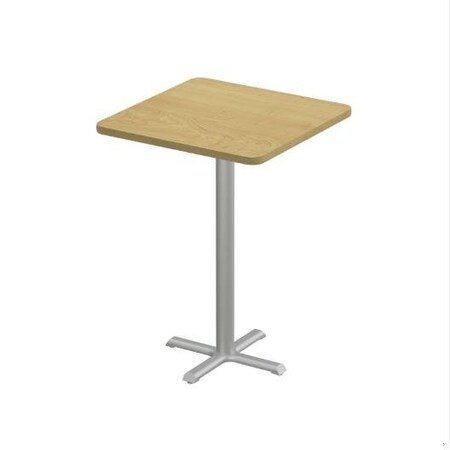 Correll Square Cafe Table, 36 in W, 36 in L, 42 in H, Particleboard Top, Fusion Maple SXB36S-16-98-16
