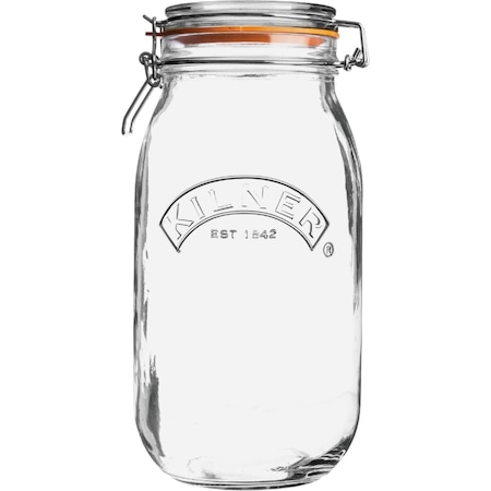Kilner 68 Oz. Round Clip Top Glass Storage Jar 0025.493U
