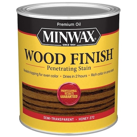 Minwax Wood Stain, Honey, Liquid, 1 qt, Can 700494444