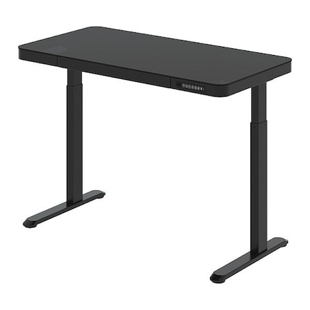 Flexispot Standing Desk, 28-47 5/8 in H, 48 in W, Blk EG9B-E