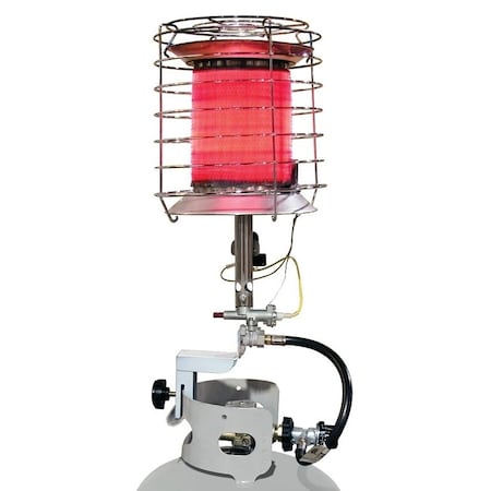 Dura Heat Dura Heat TT-360 Tank Top Heater, 30,000 to 40,000 Btu, 1000 sq-ft Heating Area, Gasoline, Silver TT-360
