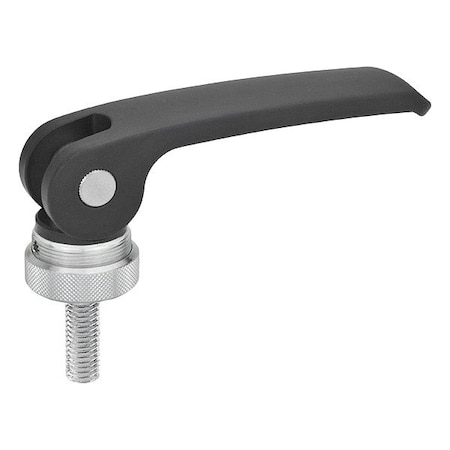 J.W. Winco Cam Handle, Adjustable Cam Lever, 0.75 in, Fine 927-63-1/4X20-20-A-B