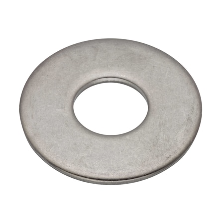 Zoro Select Flat Washer, For Screw Size 9/16 in , Stainless Steel Plain Finish, 5 PK WASB91R316