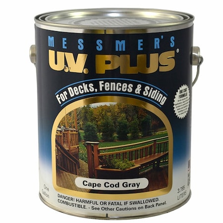 U.V. Plus Gal Messmers MS-606 Cape Cod Gray Semi-Transparent Stain, 250-VOC CMS-606