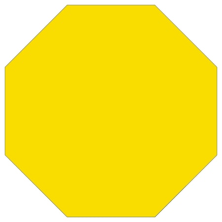Sign Solutions Usa DG3 FLUOR Dbl .125 18'' Octagon Sheeted Blank, FYE US12DFY18OCTDBLBLANK
