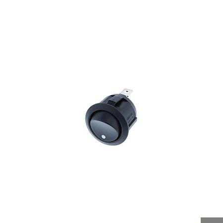 Switch Components Round Rocker, 2P SPST OFF-ON, w/ print RA1-1A-DC-2-B-3
