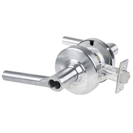 Schlage Grade 1 Corridor Lock, Broadway Lever, FSIC Prep Less Core, Satin Chrome Finish, Non-Handed ND73JD BRW 626